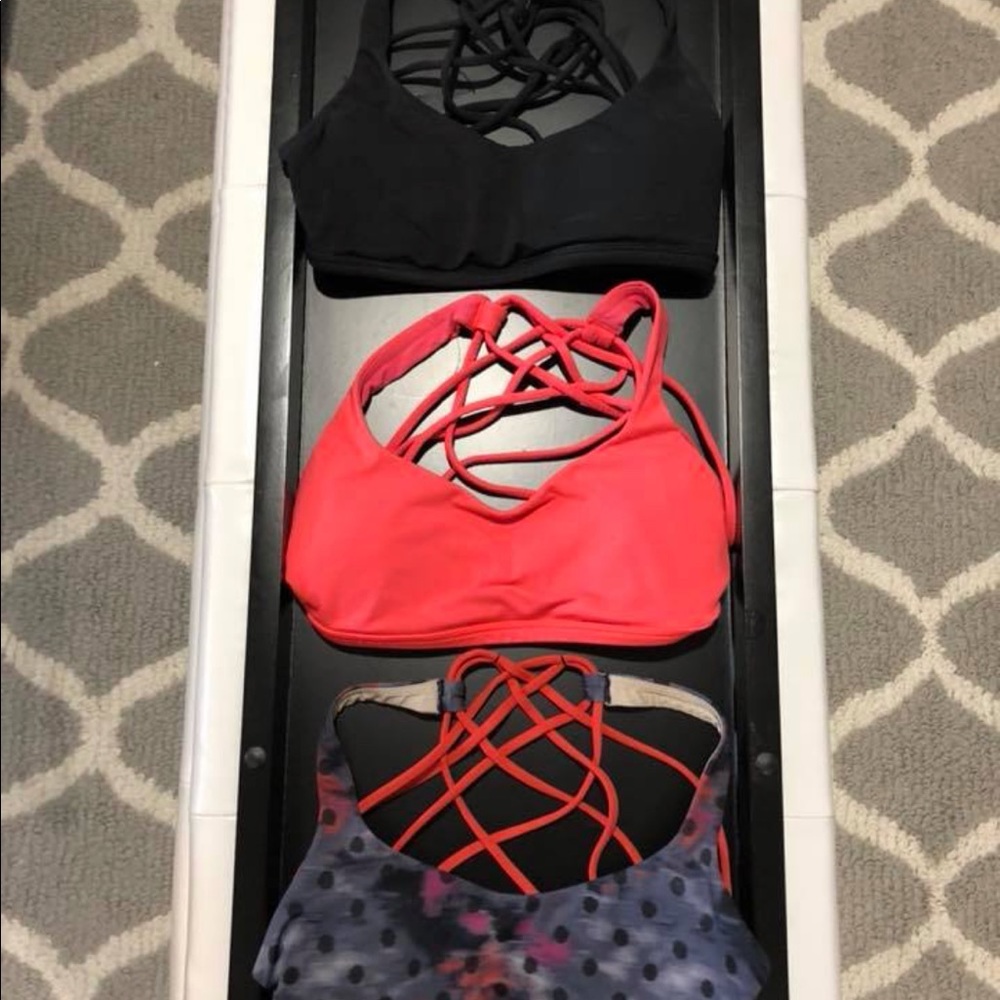 3 LuLu Lemon Free To Be Wild Bras